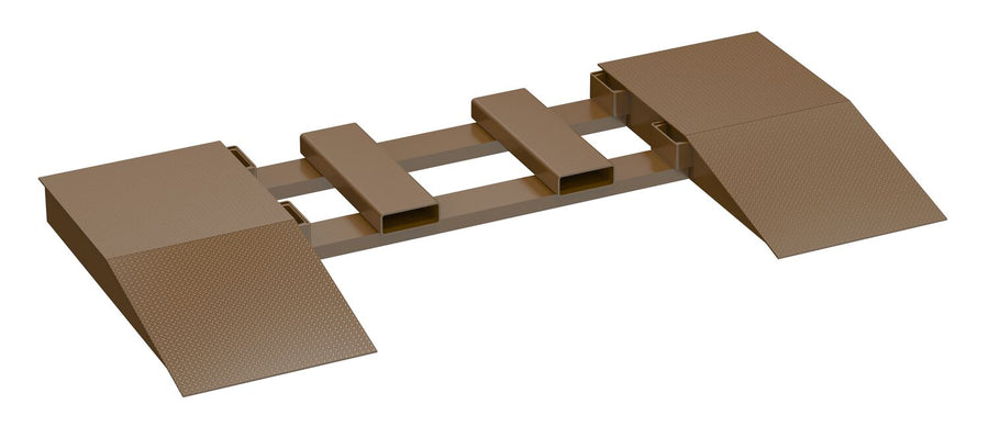 Steel Wheel Risers With Pick-Up Loop 48 X 24 X 6.25