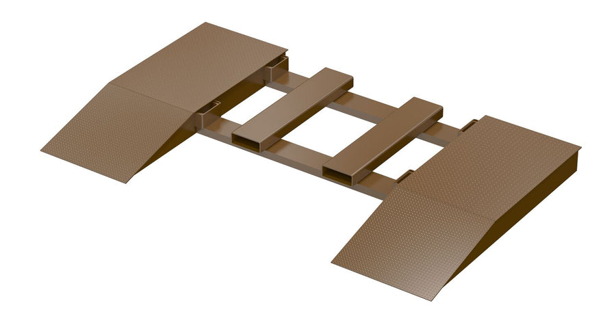 Steel Wheel Risers With Pick-Up Loop 60 X 24 X 6.25