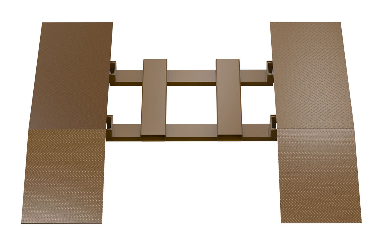 Steel Wheel Risers With Pick-Up Loop 84 X 24 X 8.25