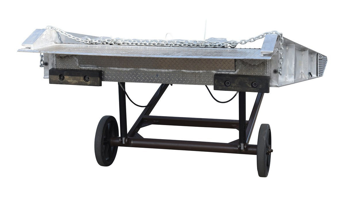 72"W x 30'L Aluminum Yard Ramp w/ Steel Grating & 16,000-lbs Capacity