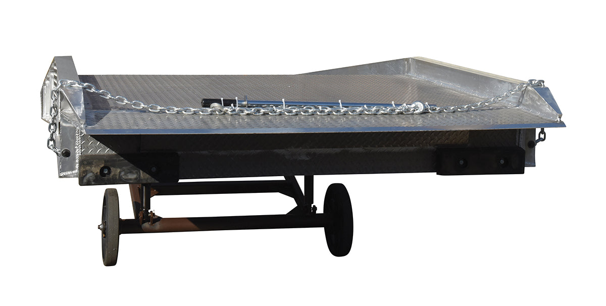84"W x 36'L Aluminum Yard Ramp w/ Steel Grating & 20,000-lbs Capacity