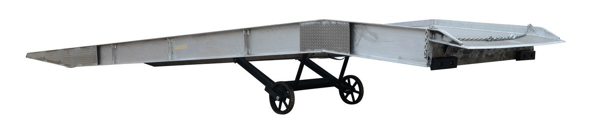 93"W x 36'L Aluminum Yard Ramp w/ Steel Grating & 25,000-lbs Capacity