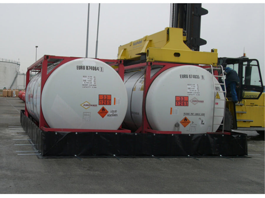 Stinger 2' L-Bracket Spill Berm, Black 20x20x2 (6.1x6.1x0.61)