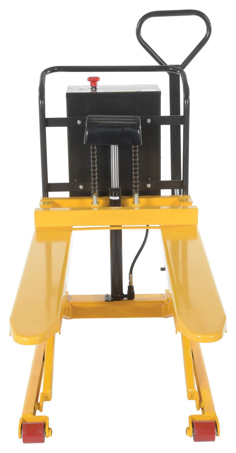 Steel Tote-A-Load DC Powered Fork Size 27 In. x 43 In. 2,200 Lb. Capacity Yellow