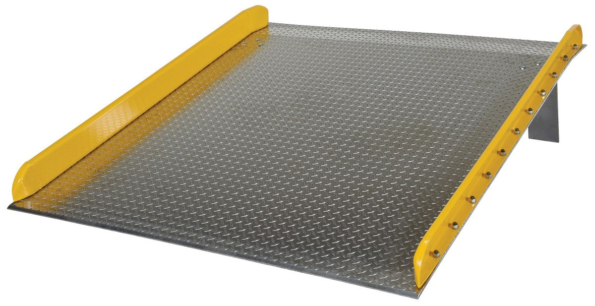 60" x 72" Aluminum Dockboard w/ Steel Curbs & 10,000-lbs Capacity