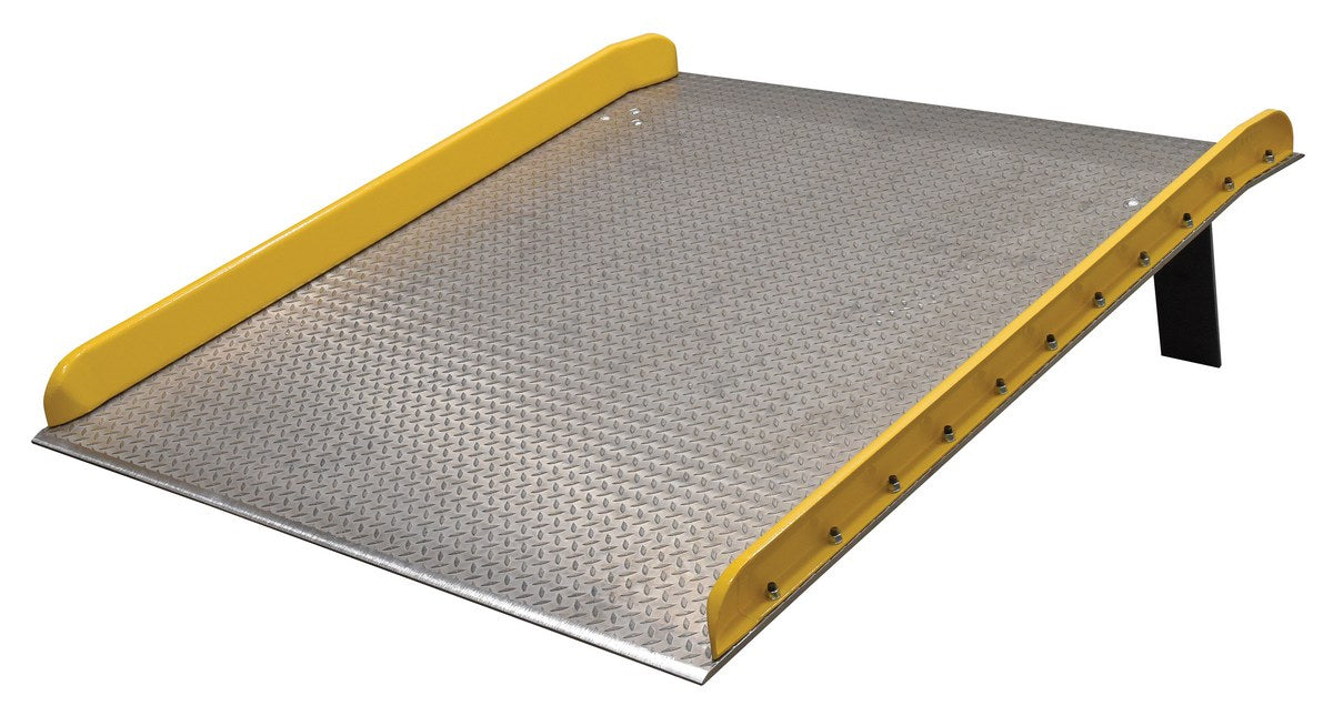 60" x 72" Aluminum Dockboard w/ Steel Curbs & 15,000-lbs Capacity