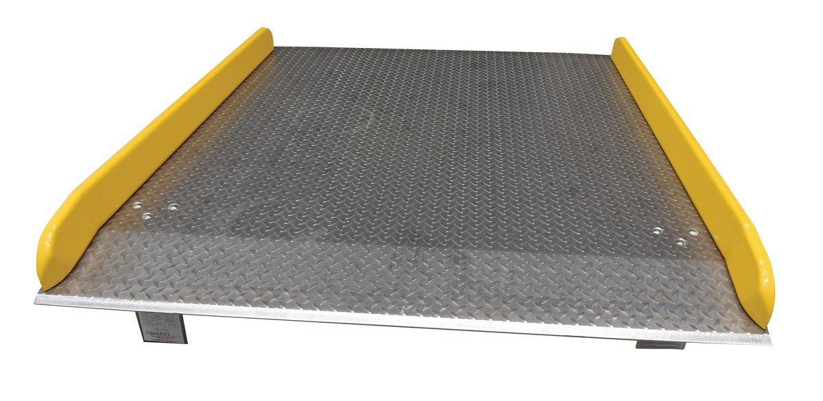 60" x 72" Aluminum Dockboard w/ Steel Curbs & 15,000-lbs Capacity