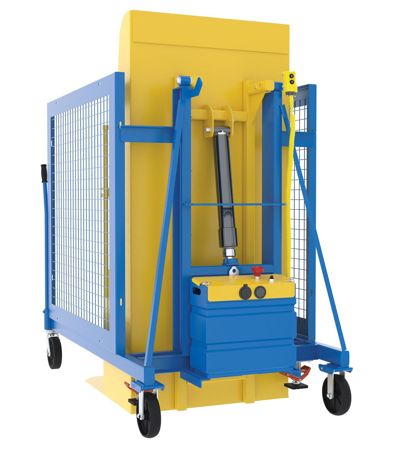 UNIVERSAL DC TRASH CAN DUMPER 400LB 74IN - Model TCD-U-60-DC