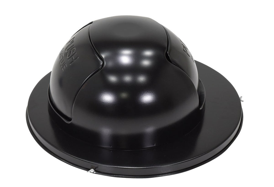 Steel Waste Disposal Top Dual Door for 55 Gallon Drums Black