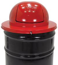 Thumbnail for Steel Waste Disposal Top Dual Door for 55 Gallon Drums Red