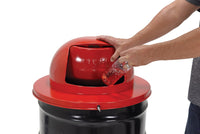 Thumbnail for Steel Waste Disposal Top Dual Door for 55 Gallon Drums Red