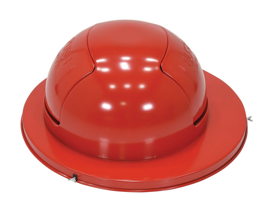 Steel Waste Disposal Top Dual Door for 55 Gallon Drums Red