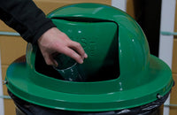 Thumbnail for Steel Waste Disposal Top for 55 Gallon Drums Green