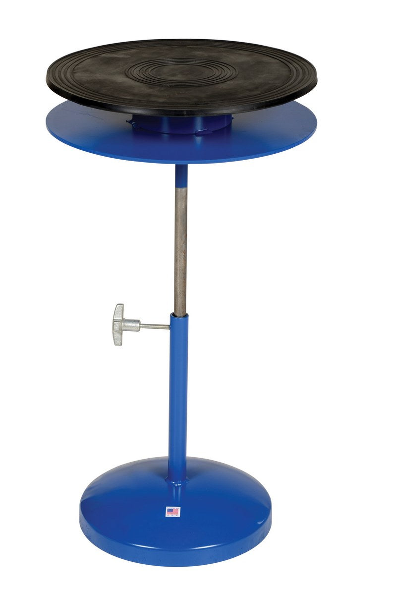 18"D Heavy Duty Manual Turn Table w/ 25" to 36" Height Range