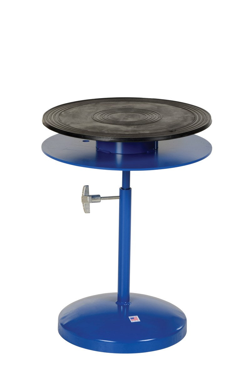18"D Heavy Duty Manual Turn Table w/ 25" to 36" Height Range