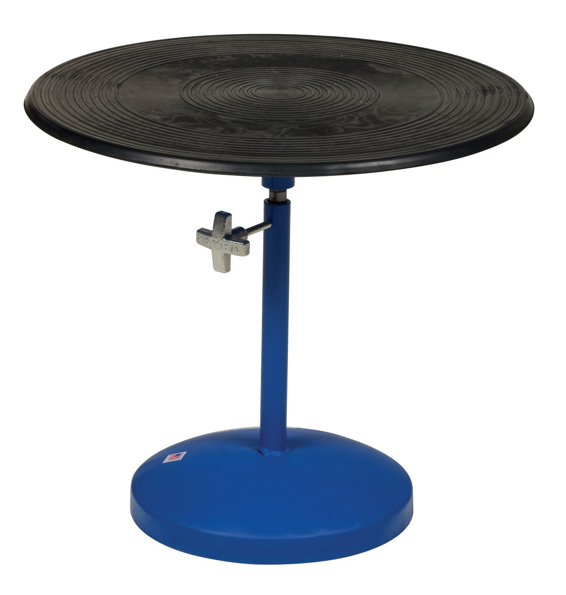 TURNTABLE 24 IN DIA 21 TO 32 IN H 2 TIER - Model TT-N-24-PED