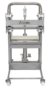 Thumbnail for Vestil Stainless Steel Hydraulic Foot Pump Roll Handler - Adjustable Cradle 1-16in - ULM-HRH-850