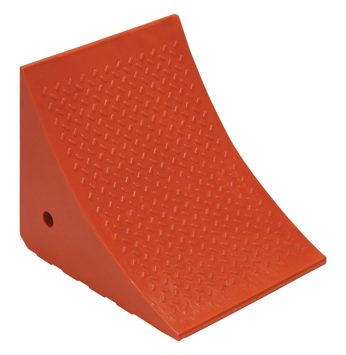 Urethane Jumbo Wheel Chock 17-1/2 In. x 14-7/8 In. x 15 In. 30 Ton Capacity Orange