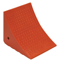 Thumbnail for Urethane Jumbo Wheel Chock 17-1/2 In. x 14-7/8 In. x 15 In. 30 Ton Capacity Orange