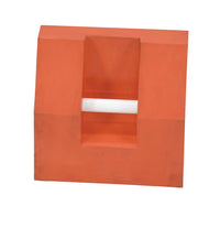 Thumbnail for Urethane Super Wheel Chock 24 In. x 14 In. x 14 In. 80 Lb. Capacity Orange