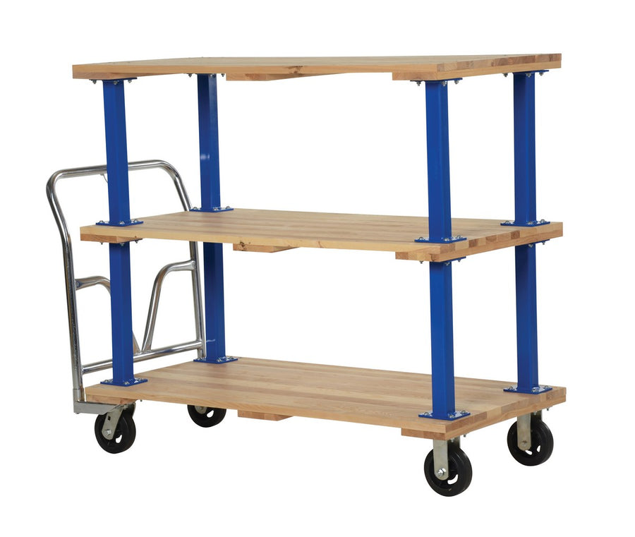 Vestil 27" x 54" Triple Deck Hardwood Platform Truck