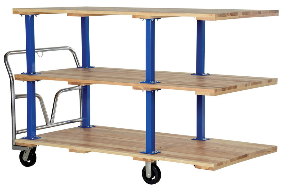 Vestil 36" x 72" Triple Deck Hardwood Platform Truck