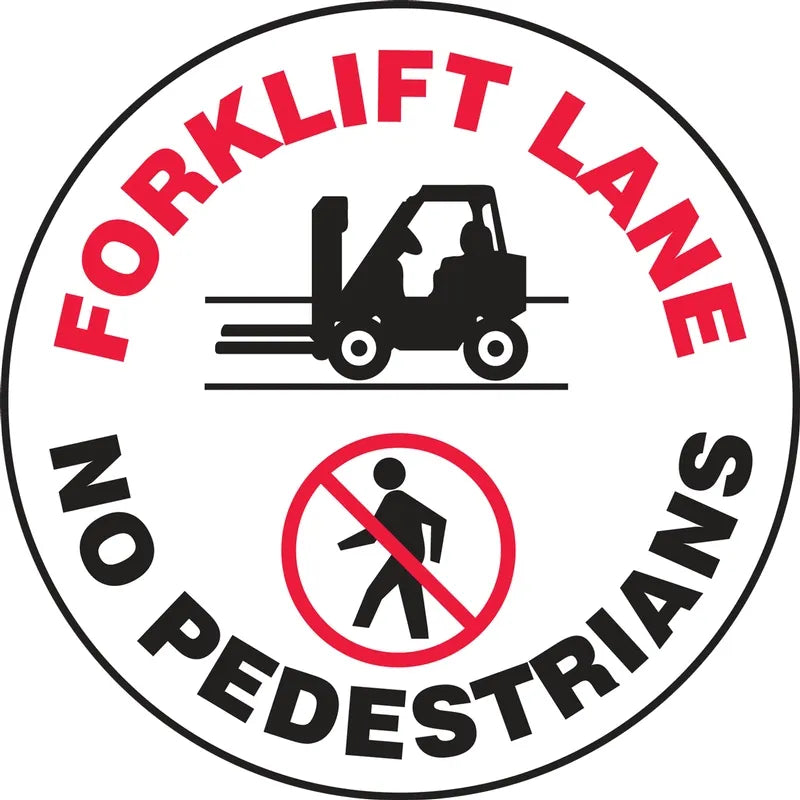 LED Sign Projector: Forklift Lane - No Pedestrians