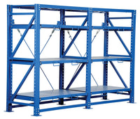 Thumbnail for Steel Heavy Duty Roll-Out Shelving 32L X 120W X 80H 6,000 Lb. Capacity Blue