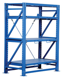 Thumbnail for Steel Heavy Duty Roll-Out Shelving 32L X 60W X 80H 6,000 Lb. Capacity Blue