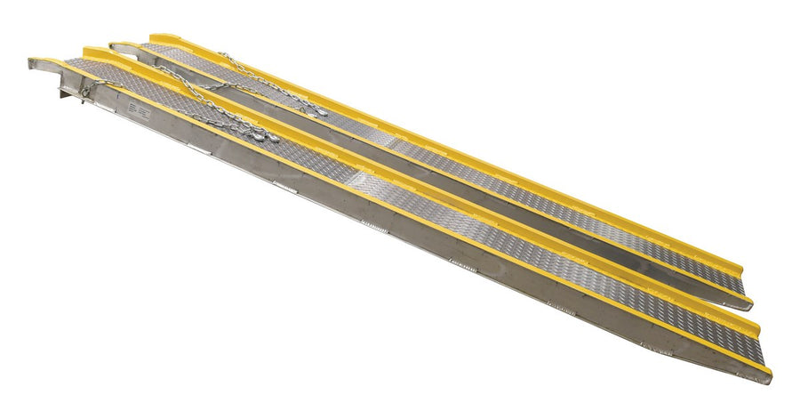 8'L Portable Aluminum Twin Vehicle Ramp