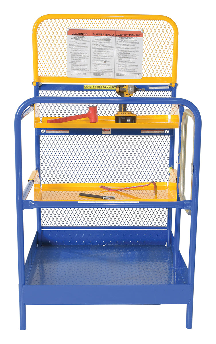 WORK PLATFORM 36X36 WITH 2 SHELVES