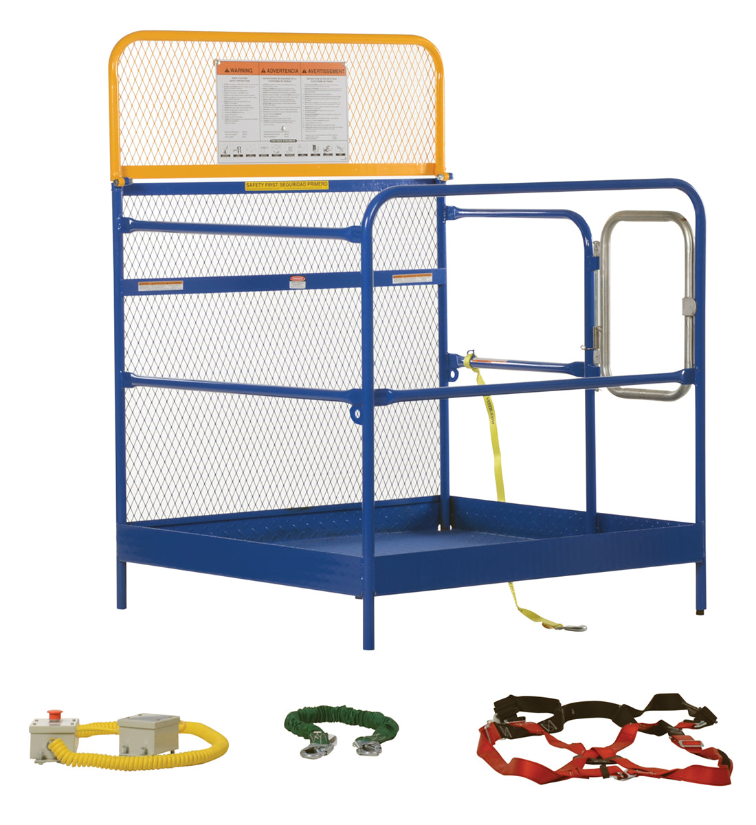 Work Platform, 48" x 48", 60" High Backing