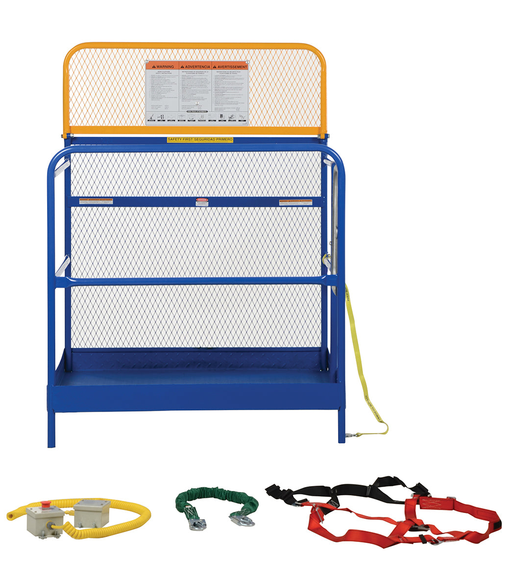 Work Platform, 48" x 48", 60" High Backing