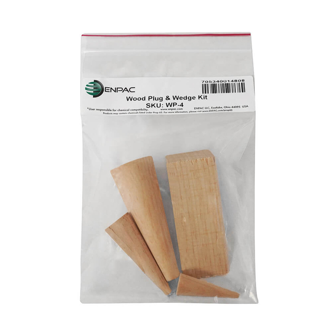 Wood Plug Set – 3 cones, 1 Wedge