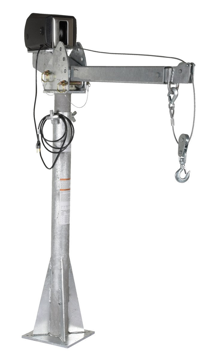 AC POWERED JIB CRANE 2K 3-5 FT BOOM GALV - Model WTJ203ACGAL