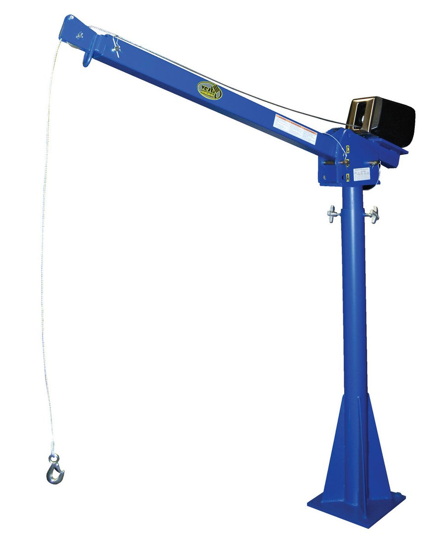 115V AC Power Lift Jib Crane w/ 52" to 87" Boom Reach