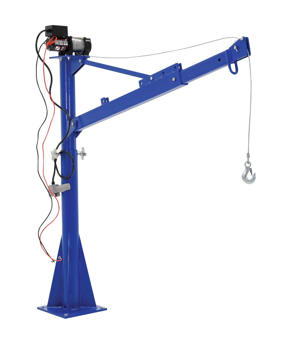 12V DC Power Lift Jib Crane w/ 42" to 66" Boom Reach