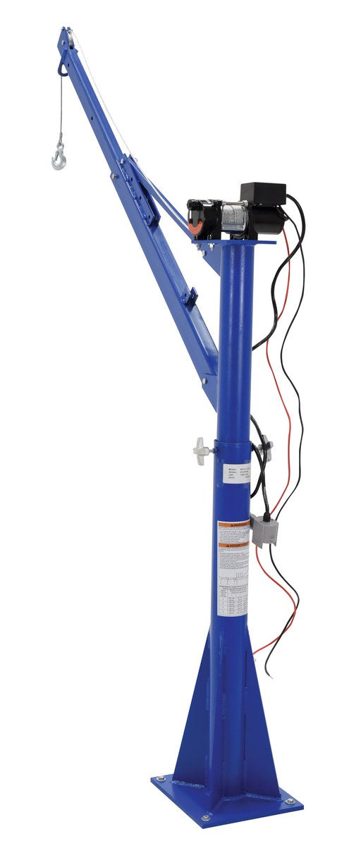 12V DC Power Lift Jib Crane w/ 42" to 66" Boom Reach