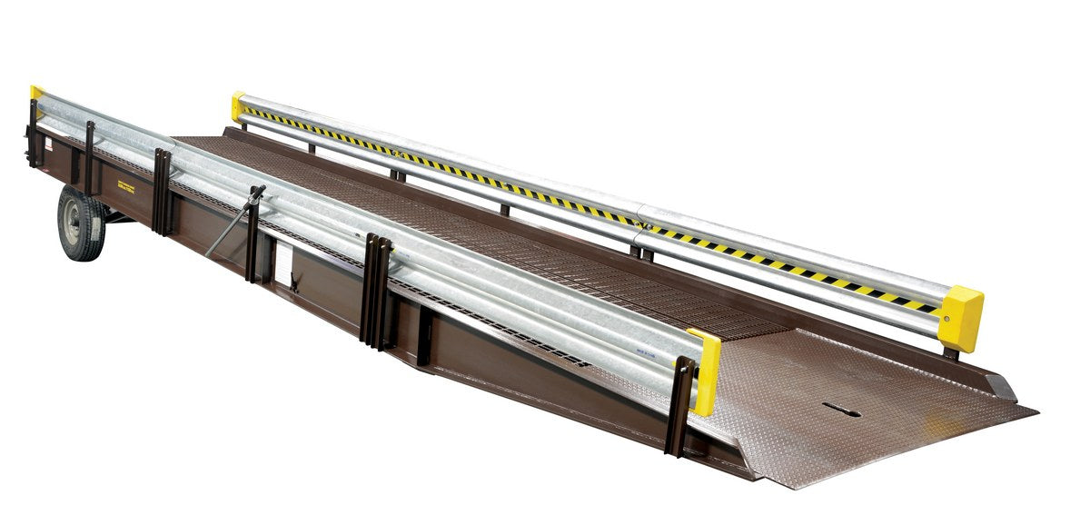 Basment Ramp Guard 30' Alum Yard Ramp Guard Rail | Spill 911 – Spill 911 Inc.