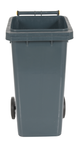 High Density Polyethylene 32 Gallon Trash Can Gray