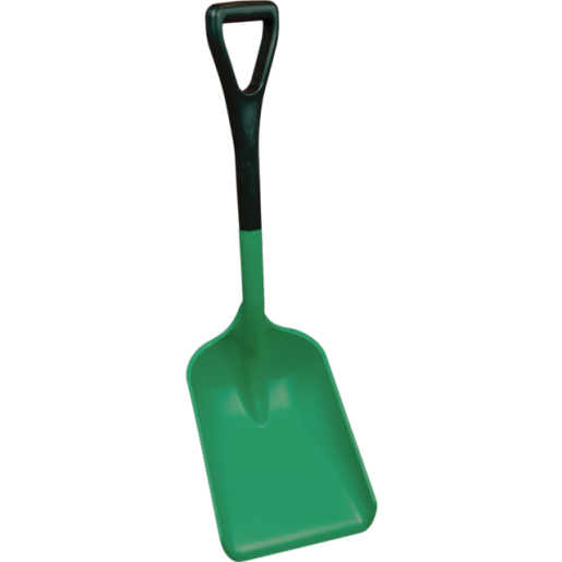 Safety Shovel w/ Short Handle, 10.4" Blade, Green