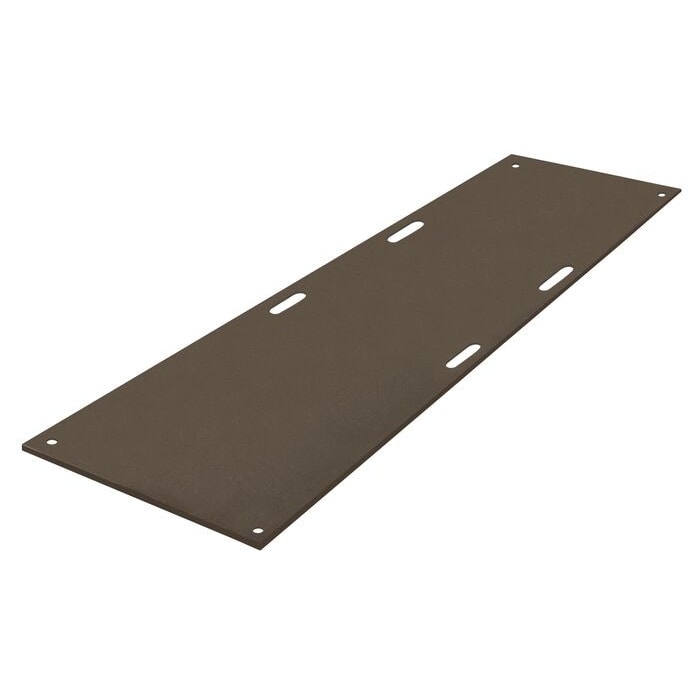 2' x 8' AlturnaMAT® Ground Protection Mat with Hand Holes, 120 Ton Capacity, Black - AM28HH8