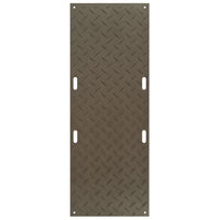 Thumbnail for 3' x 8' AlturnaMAT® Ground Protection Mat, One Smooth Side, Hand Holes, 120 Ton Capacity, Black - AM38S1HH8