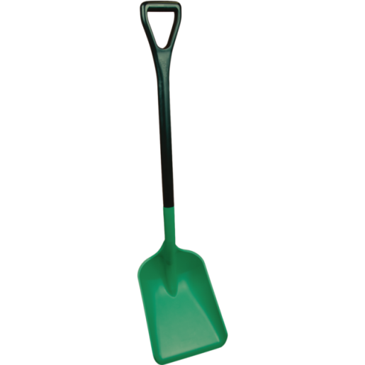 Safety Shovel w/ Extended Handle, 10.4" Blade, Green