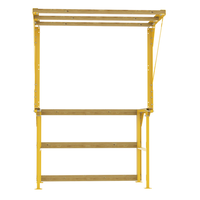 Thumbnail for Steel Mezzanine Safety Gate Knockdown 87-3/16 In x 96 In x 87-9/16 In Yellow
