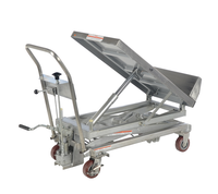 Thumbnail for Partially Stainless Steel Lift and Tilt Carts with Sequence Select 22 In. x 33-1/2 In. 1000 Lb. Capacity Blue