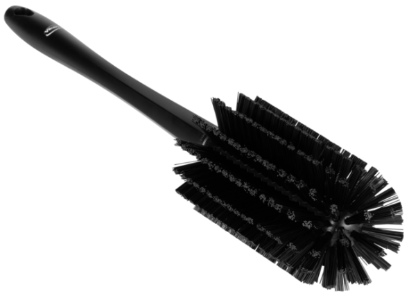 Pipe Brush w/handle, one piece, 3.1", Medium, Black
﻿