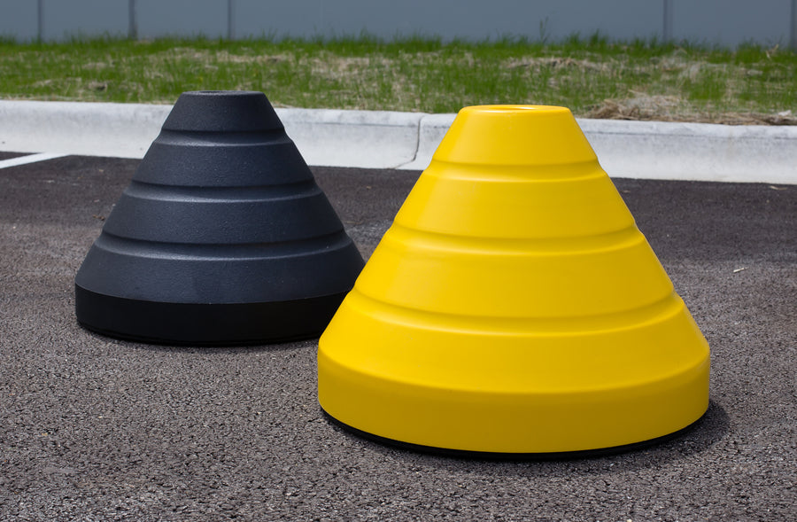 Sign Base Cover with Square Post Hole