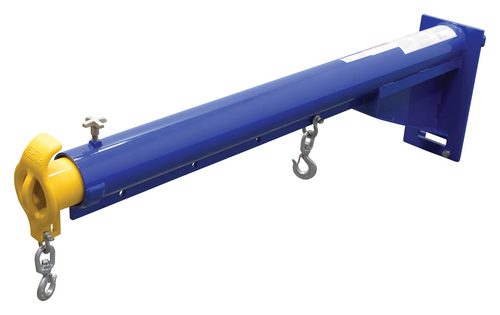 Steel Carriage Mount Lift Master Boom Class II 4,000 Lb. Capacity Blue and Yellow