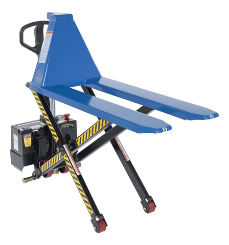 Steel DC Powered Tote Lift 62-3/4 In. x 20-1/2 In. x 46-1/2 In. 3000 Lb. Capacity Blue
